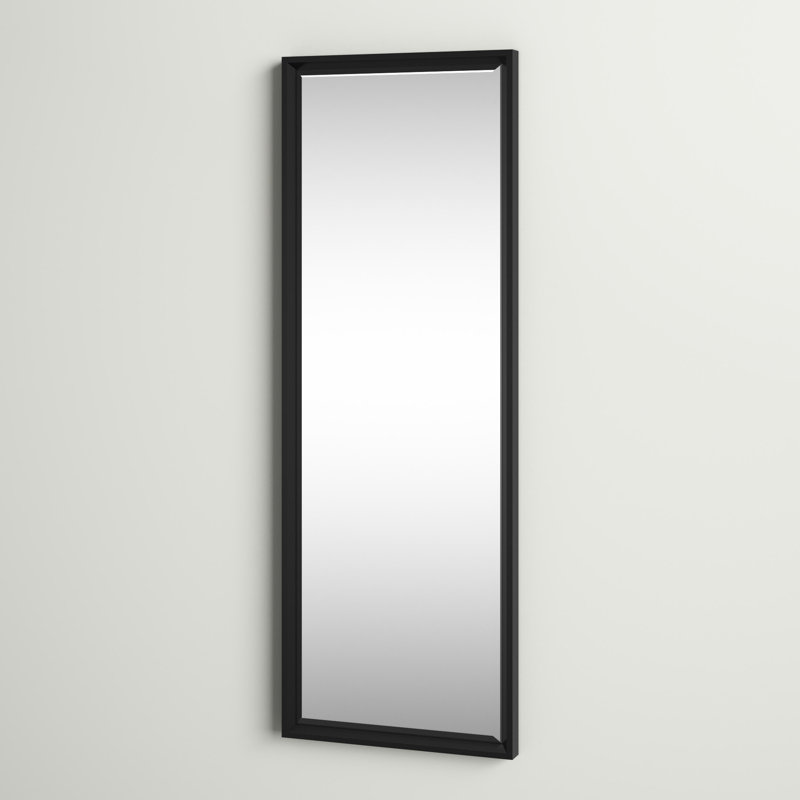 Miroir d'appoint Ovey, Noir, 49,5 po x 17,5 po