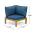 Ensemble de canapé 4 pièces Arlington, bleu sarcelle foncé, canapé d'extérieur en forme de L, ensemble d'extérieur-115731238-115731237