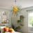 6-Light Modern Artistic Hand-Blown Glass Sputnik Chandelier