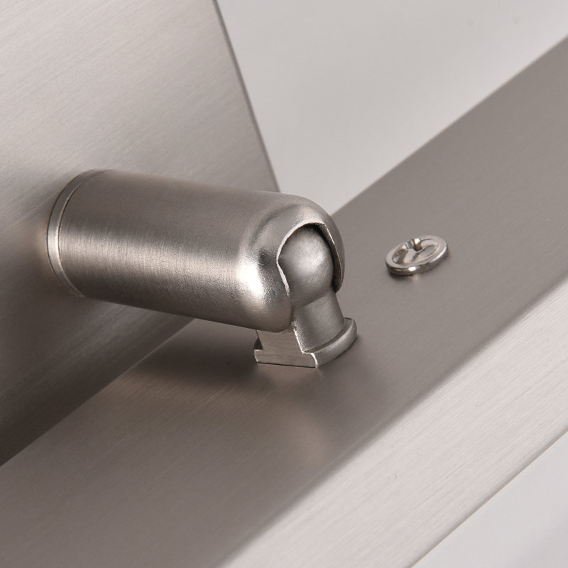 Barre d'éclairage de salle de bain 24 po Aaina, Nickel brossé