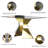 Ameriya Glass Top Metal Base Dining Table