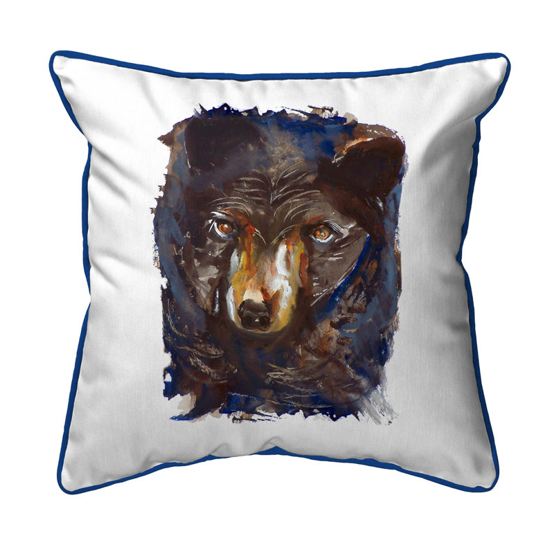 Housse et insert de coussin rectangulaire extérieur Bear, 12 po x 12 po