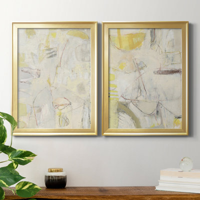 Fizgig II - ensemble de 2 peintures sur toile encadrées