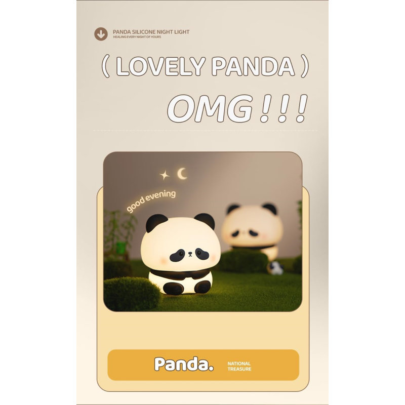 Mignonne veilleuse panda