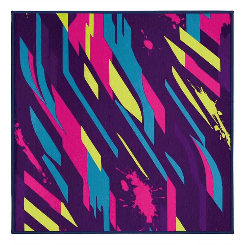 Plasma Pulse Rug, Square 7'