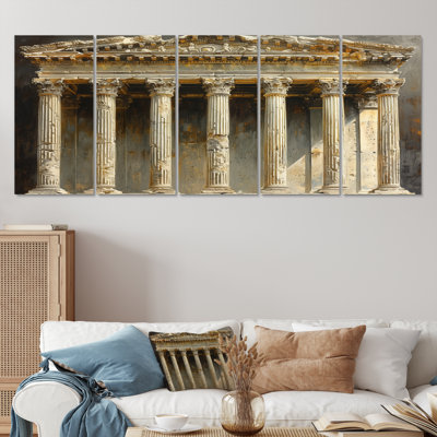 Beige romain, architecture, bijou, monument, photo, ensemble d'art mural