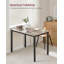Adrey Metal Base Dining Table-380062551