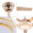 3-Color ModernLED Ceiling Fan Light With Remote