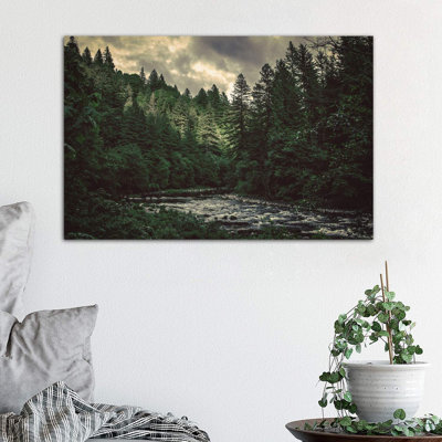 Pacific Northwest River And Trees by Nature Magick - Print