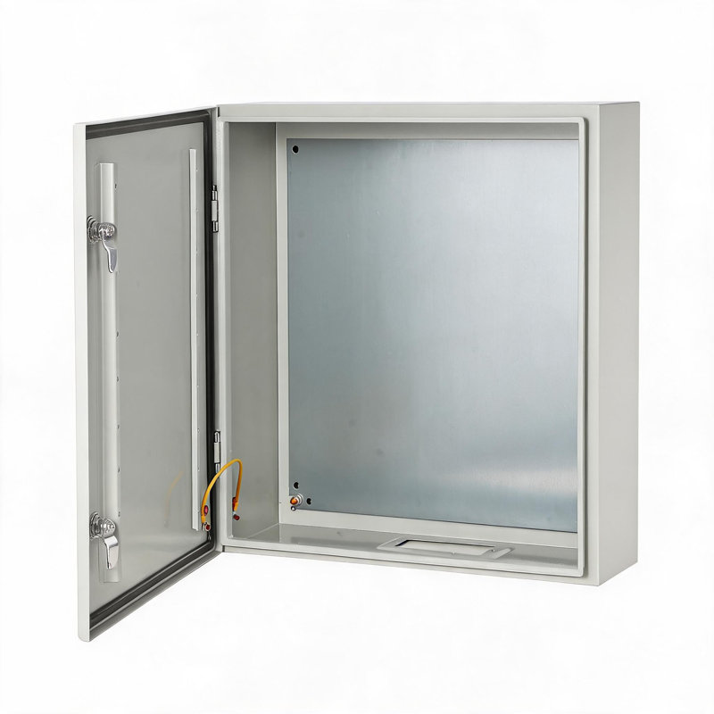 Enjyam NEMA 4X Steel Electrical Enclosure Box IP66 Waterproof & Dustproof Double Lock Removable Mounting Plate UL Listed Appropriate for Indoor/Outdoor Panel 1.5mm Wall Thickness, Size: 20x16x10