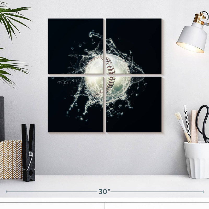 Baseball Splash, H 18 po x l 18 po