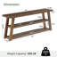 Console 63 pouces à 3 niveaux en bois massif, table d'entrée de ferme-732463931