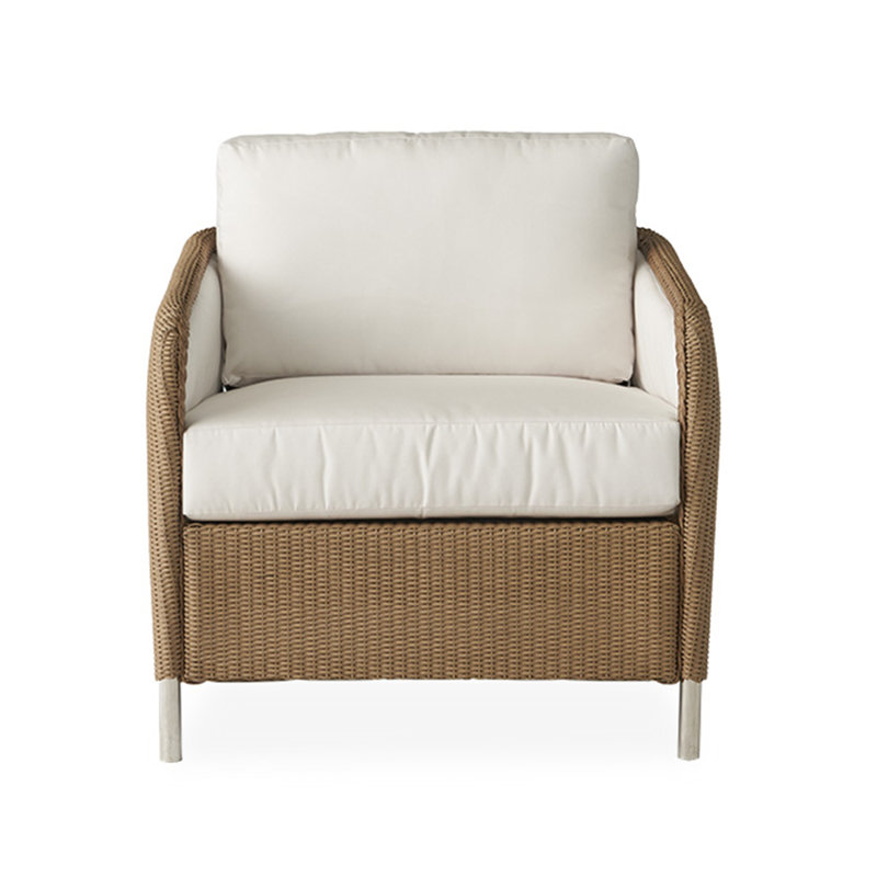 Visions Outdoor Lounge Chair, Reflections Ice, Matte White