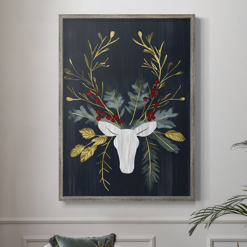 Reproduction encadrée - bois massif XMA3005376, H 15 po x l 12 po