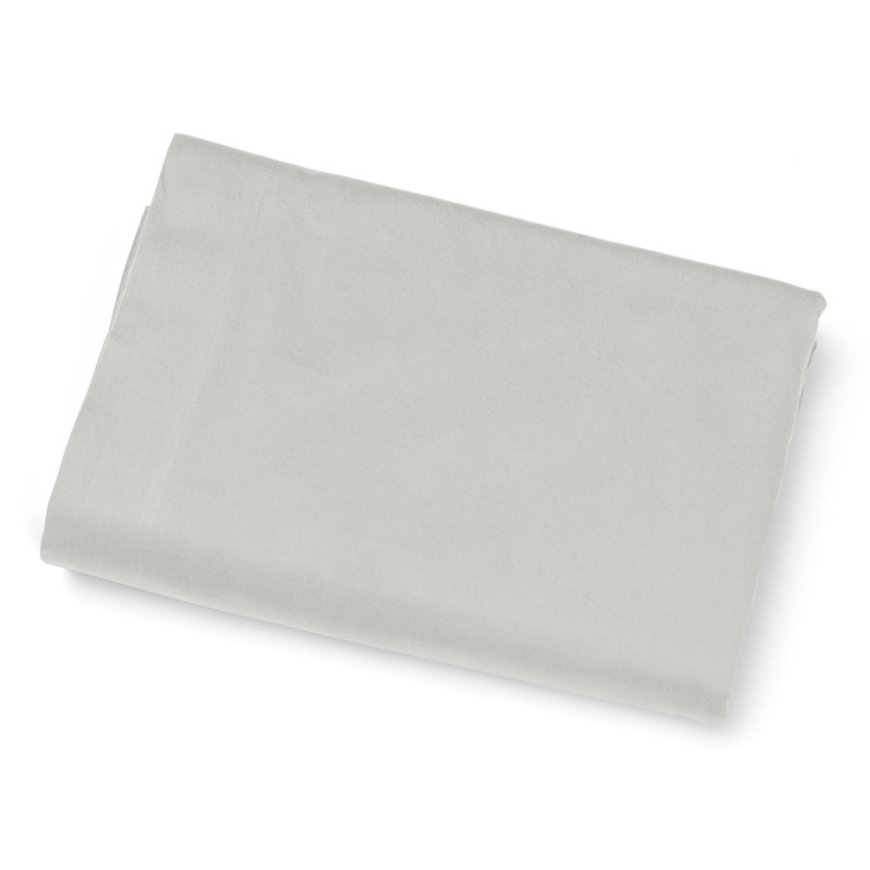 Viola Sateen Flat Sheet, King Flat Sheet, Silver Moon