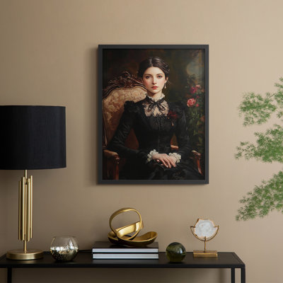 Reproduction encadrée WOMEN Series CCXI - bois massif