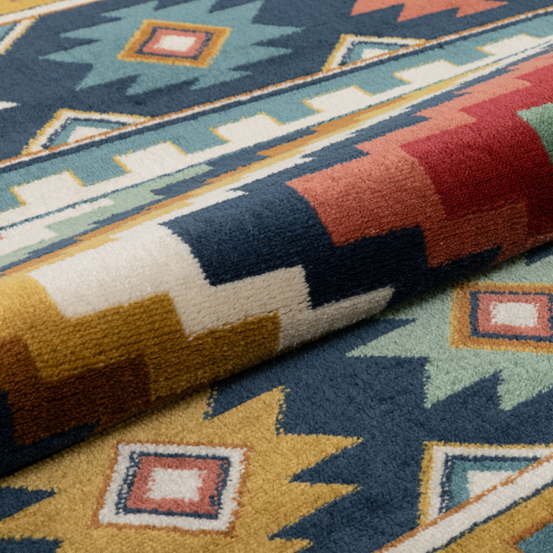Tulsa Geometric Synthetic Area Rug, Rectangle 120 x 160cm