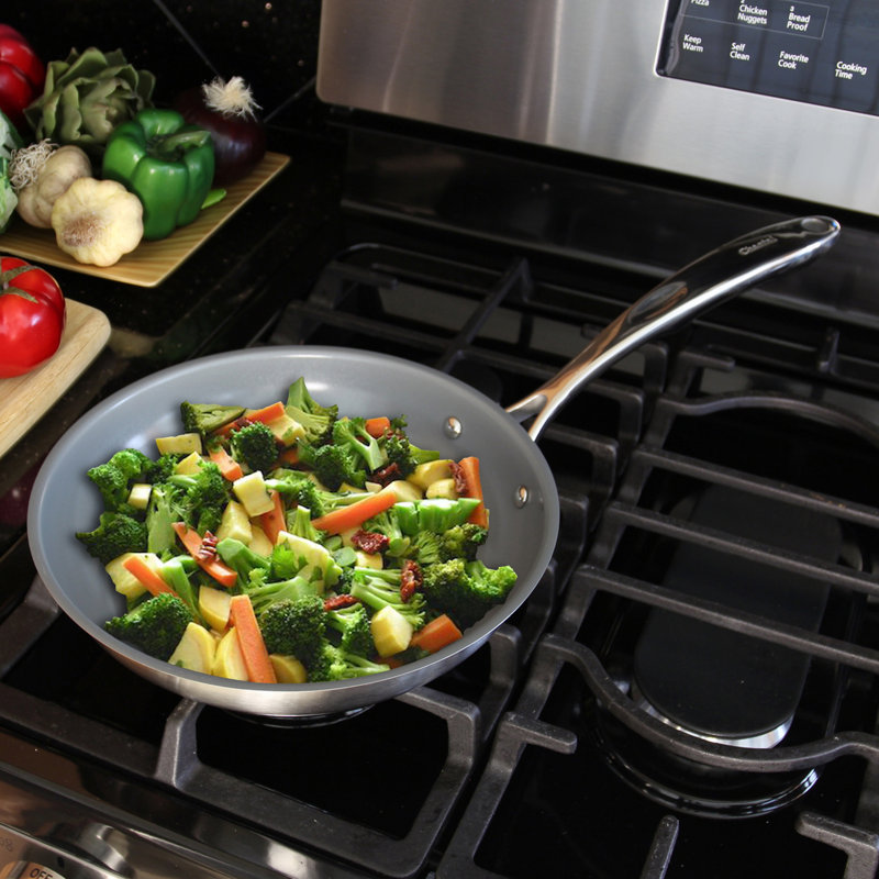 Induction 21 Steel™ Non-Stick Frying Pan, 10" Diameter