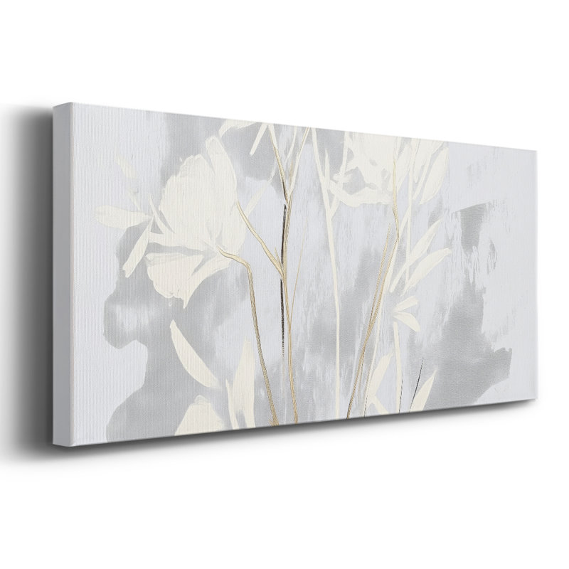 Botanical Series-CCCLXI- Toile tendue avec châssis - Prêt à être accroché, H 12 po x l 30 po