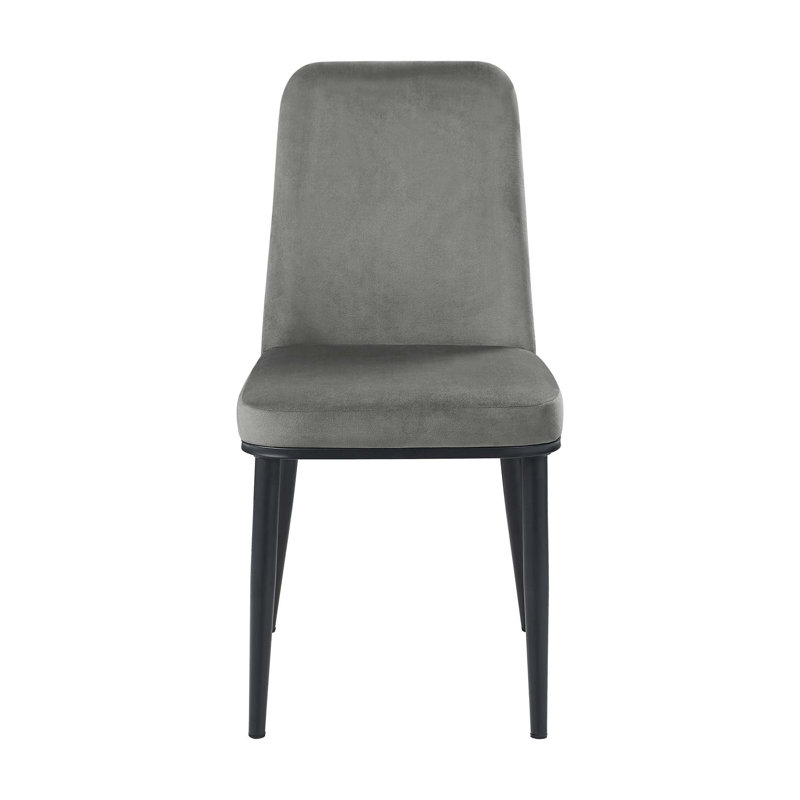 Ensemble de 2 chaises d'appoint en velours au design élégant