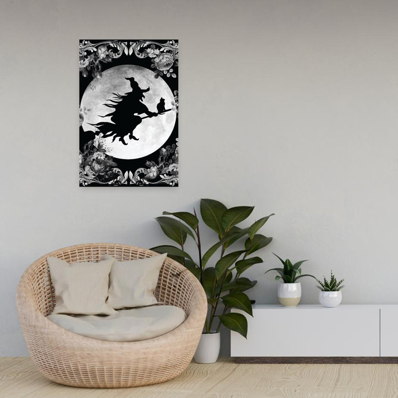 Art gothique abstrait, fantaisie, fantaisie, oiseau bleu, H 24 po x l 16 po