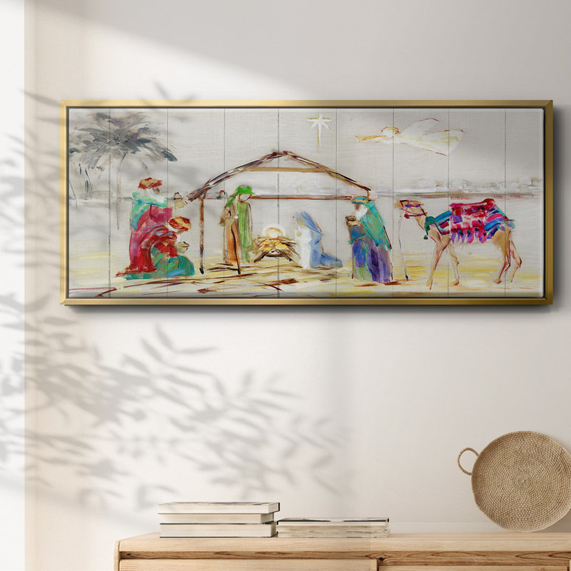 Nativité - toile encadrée, H 24 po x l 60 po