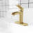 Single-Hole Single-handle Bathroom Faucet with Drain Assembly-62455633