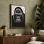 Gorilla Confrontation Modern - Wrapped Canvas-226045235-226045193