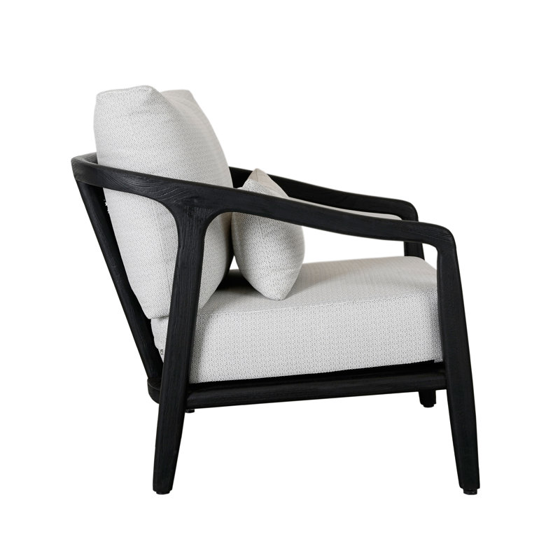Aria Outdoor Lounge Chair, Black