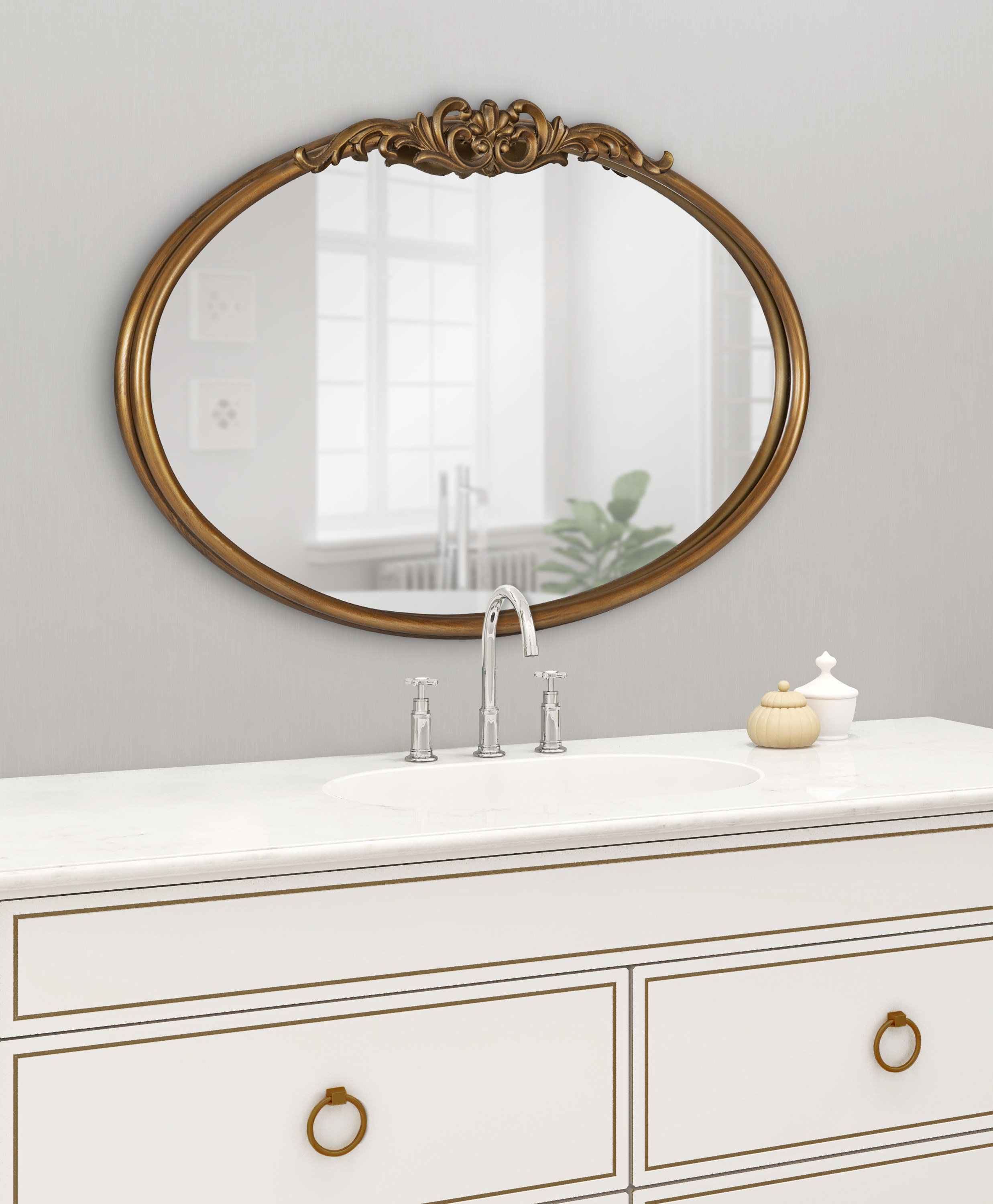 Fleur De Lis Living Ankeny Arendahl Traditional Accent Mirror & Reviews ...