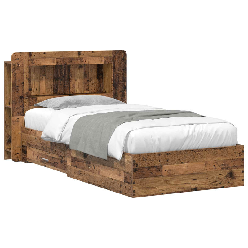 Bed, Old Wood, 80 x 200cm