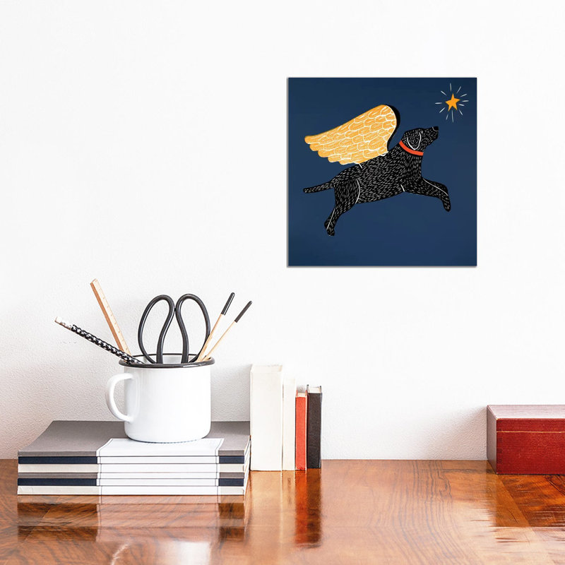 Dreaming Black by Stephen Huneck - Wrapped Canvas Print, 30.48 cm H x 30.48 cm W