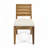 Outdoor Acacia Wood Armless Chairs with Cushions,Dining Chair-357943071