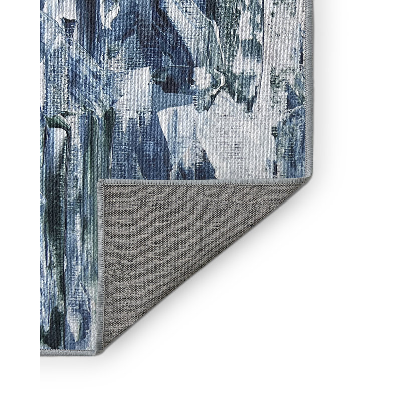 Esekiel Washable Indoor Rug, Square 3'