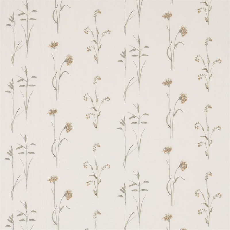 Meadow Grasses Fabric, Sage/Honey