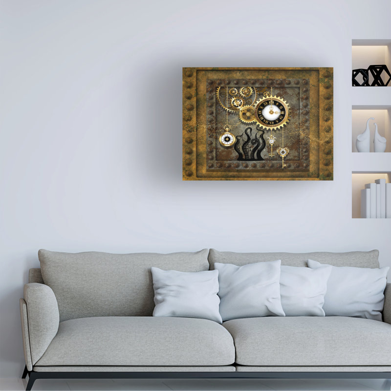 Impression sur toile par Lewis Lewis Steampunk Octopus, H 32 po x l 32 po x P 2 po
