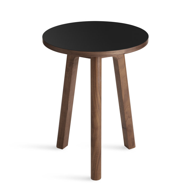 Apt End Table, Black, 21" H x 16" W x 16" D, Walnut