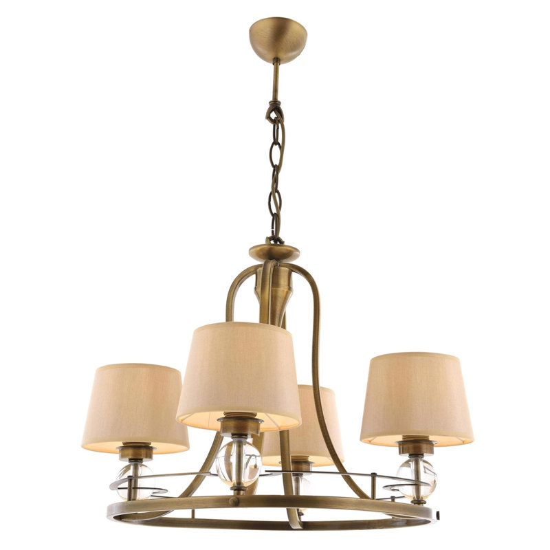 Demps 4 - Light Waggon Wheel Chandelier