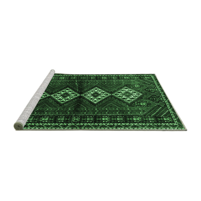 Washable Oriental Indoor Rug, Square 6'