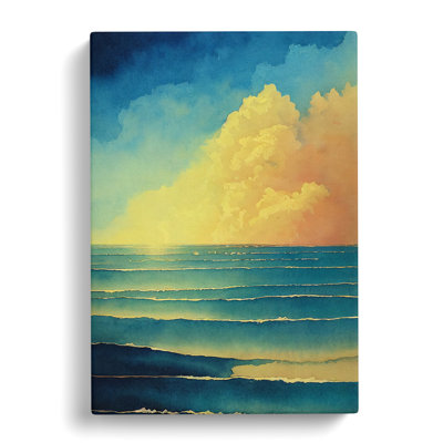 Watercolour Seascape Vol.8 - Wrapped Canvas