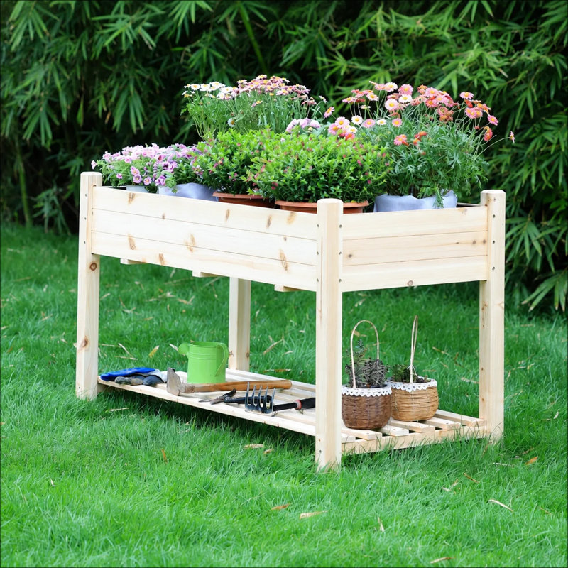 Raised Garden Bed, Beige