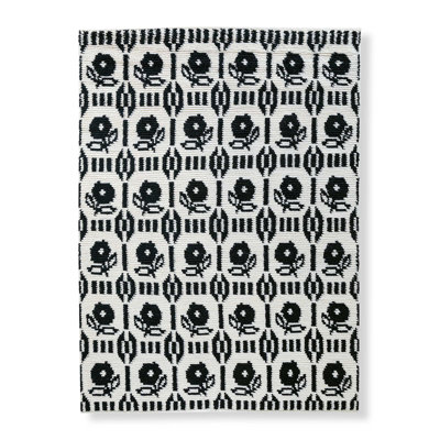 Tapis à poil long en laine noué à la main Posy