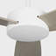  Ventilateur de plafond intérieur Paddle Smart 52 avec tige filetée, pales ABS en chêne cérusé blanc et télécommande portable-65445751-65445737