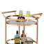 Chariot-bar ovale avec deux tablettes Lakelyn-99453994