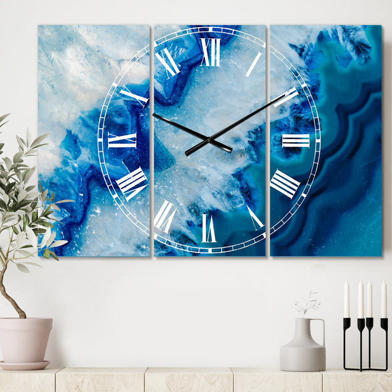 Geode Slice Macro - Horloge murale traditionnelle