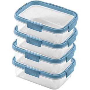 Smart Fresh Eco Set Of 4, Transparent / Pastel Blue