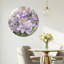 Horloge murale en verre mauve-56871898