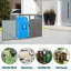 Metal Outdoor Garbage Shed for 2 Trash Cans, Galvanized Steel Storage Cabinet-128932716