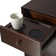 Quintavion 14"W Mid-Century Modern End Table With Storage And Built-In Outlets