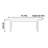 Solid wood rectangular dining table with black leg-1044880724
